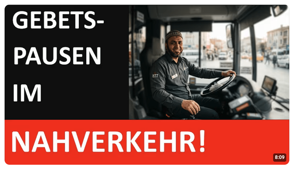 5-mal am Tag stoppt der Bus in Bayern fürs Gebet!