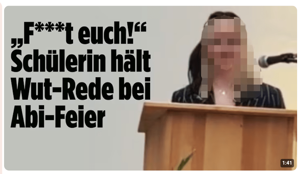 Attacke gegen Gymnasium und Lehrer: Schülerin geht Crashout bei Abi-Feier