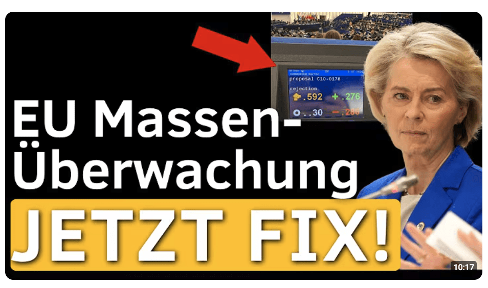 Chatkontrolle: EU-Massenüberwachung kommt! DIESE Abgeordneten haben DAFÜR gestimmt! (MERKT SIE EUCH!)