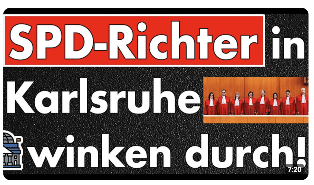 Richterwechsel in Karlsruhe: Völlige Selbstaufgabe des Bundesverfassungsgerichts – Doppelmoral pur