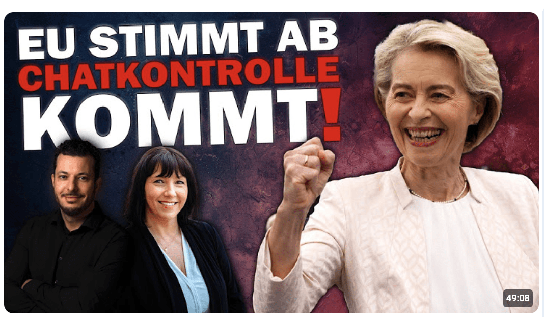 BREAKING!  CHATKONTROLLE im EILVERFAHREN BESCHLOSSEN!   EU-Parlament nutzt Verfahrenstrick!