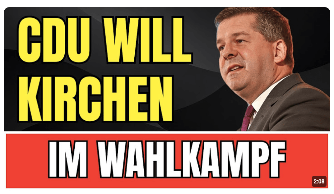 Unglaubliche Forderung! Schulze will Kirchen in den Wahlkampf ziehen!