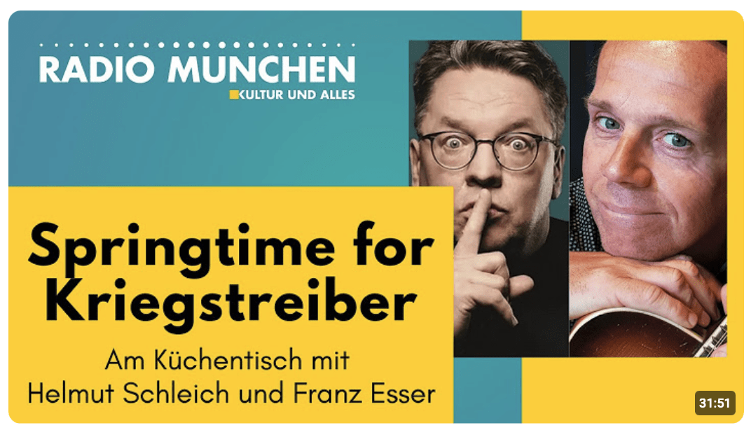 Springtime for Kriegstreiber – Am Küchentisch mit Schleich & Esser