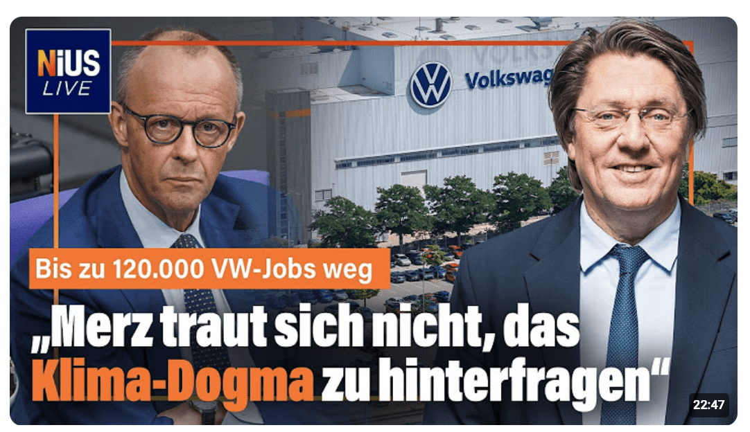 Merz hält Regierungserklärung – da platzt die VW-Bombe | NIUS Live