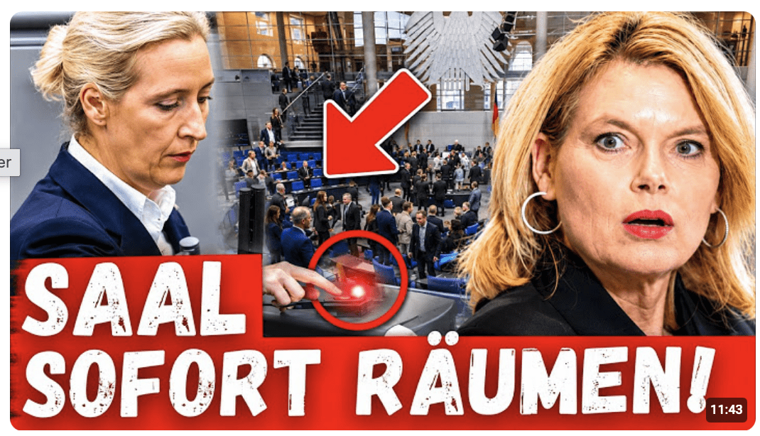 SPRENGSATZ SCHOCKT BUNDESTAG?! Alice Weidel bemerkte BLINKEN rechtzeitig!