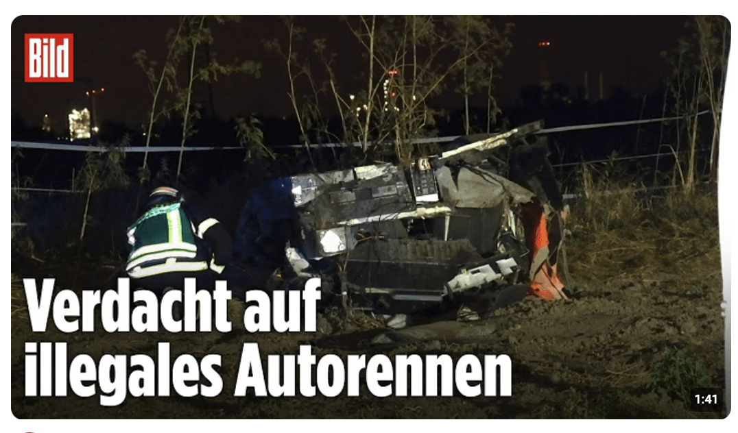NRW: 500.000-Euro-Lamborghini verbrennt nach Raser-Crash – Fahrer stirbt!