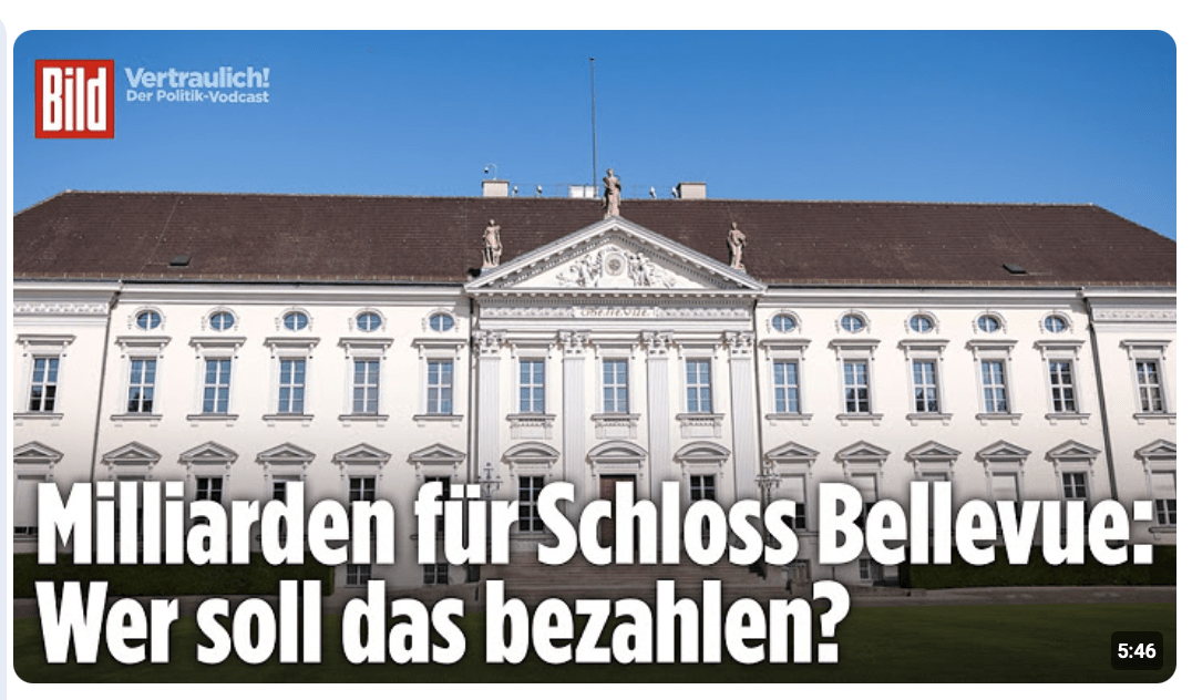 BELLEVUE: Milliarden für Steinmeiers Schloss: Jetzt wächst der Ärger!| Vertraulich-Clips