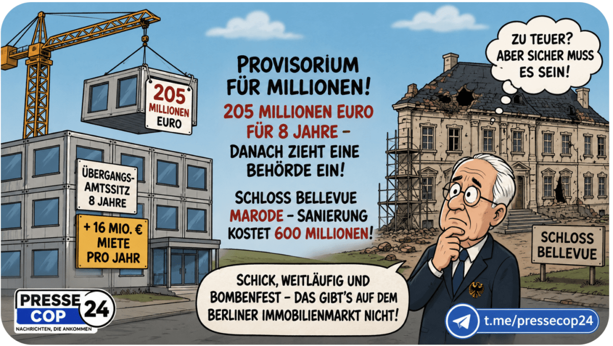 LUXUS-ALARM-Skandal UM DEN BUNDES-PRÄSIDENTEN! MILLIONEN-PALAST SCHOCKT STEUERZAHLER – PROVISORIUM WIRD ZUM TEUREN PRESTIGE-PROJEKT!