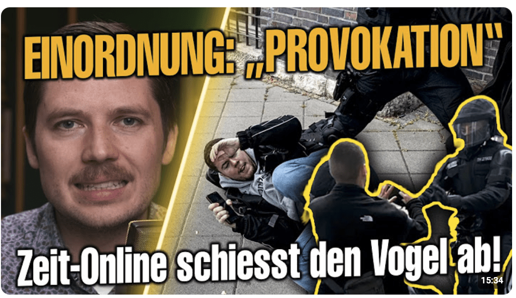 ZEIT-Online relativiert Angriff auf Apollo News „Provokantes Verhalten“
