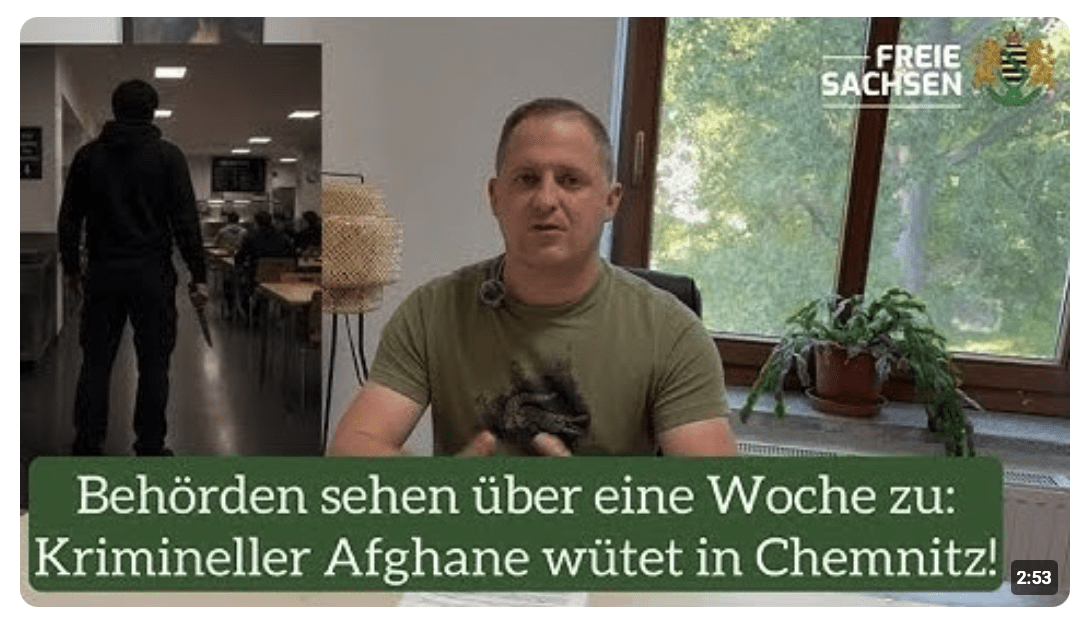 Krimineller Afghane wütet in Chemnitz, Behörden sehen über eine Woche zu!