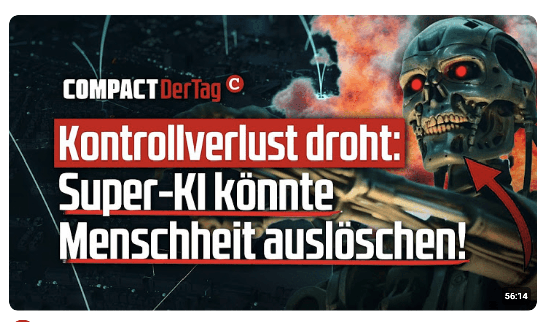 Kontrollverlust droht: Super KI könnte Menschheit auslöschen!