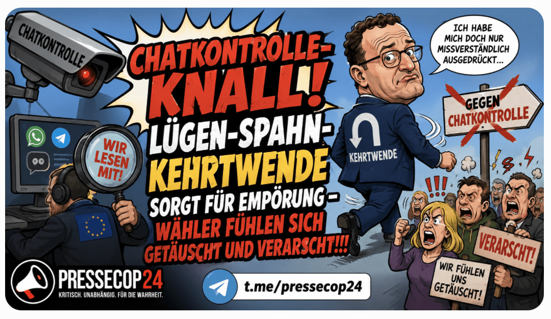 CHATKONTROLLE-KNALL! LÜGEN-SPAHN-KEHRTWENDE SORGT FÜR EMPÖRUNG – WÄHLER FÜHLEN SICH GETÄUSCHT UND VERARSCHT!!!