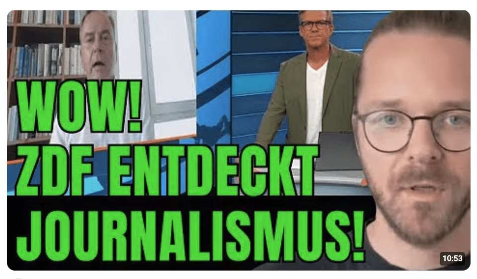„Das ist besorgniserregend!“ // ZDF hat das so ausgestrahlt.