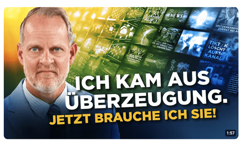 „Ich kam aus Überzeugung zu AUF1“! Mit Ihrer Hilfe werden wir alle Angriffe abwehren!