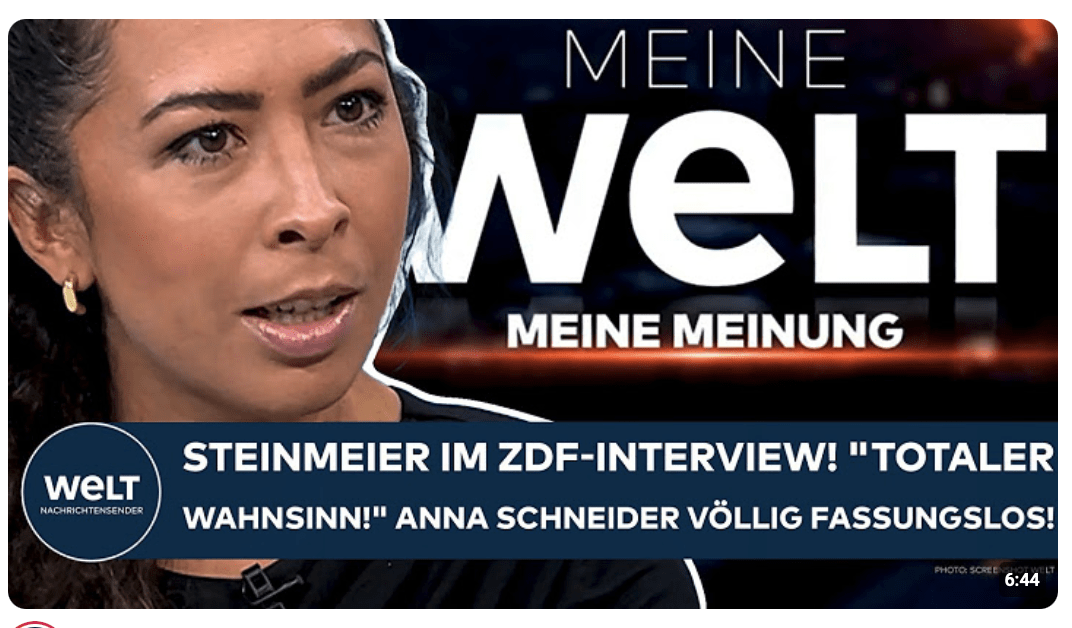 DEUTSCHLAND: Steinmeier im ZDF-Interview! „Totaler Wahnsinn!“ Anna Schneider völlig fassungslos!