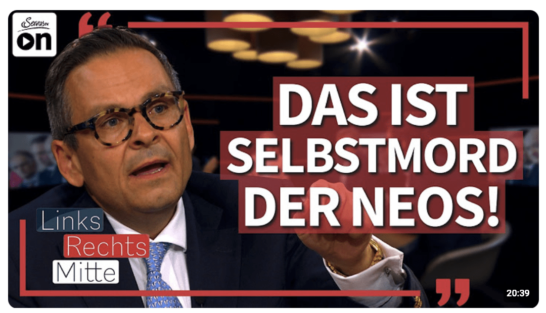 „Die Partei ist autoritär geworden!“ – Veit Dengler, NEOS-Gründer | Links. Rechts. Mitte