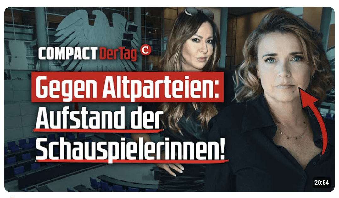 Gegen Altparteien: Aufstand der Schauspielerinnen!