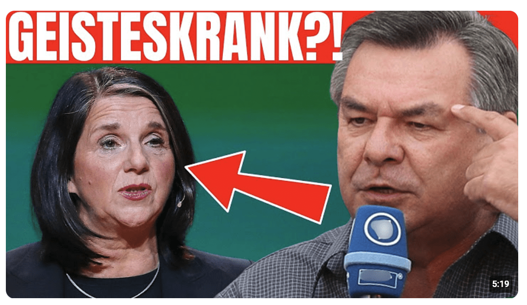 „GEHTS NOCH DU KÜCHENHILFE?“ – Waldemar Hartmann liest Katrin Göring-Eckardt die Leviten!