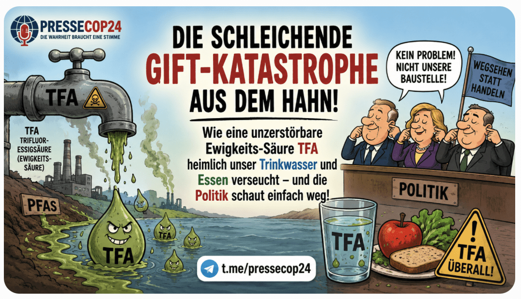 DIE SCHLEICHENDE GIFT-KATASTROPHE AUS DEM HAHN! Wie eine unzerstörbare Ewigkeits-Säure (TFA)  heimlich unser Trinkwasser und Essen verseucht – und die Politik schaut einfach weg!
