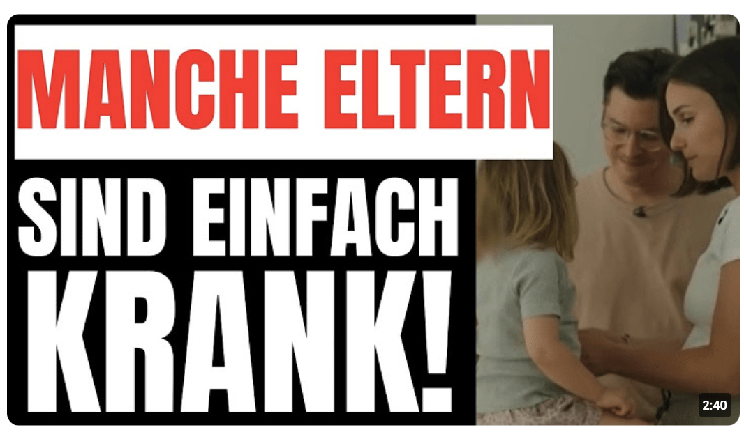 ABSOLUT KRANK! Wie kann man seinen KINDER SOWAS ANTUN!