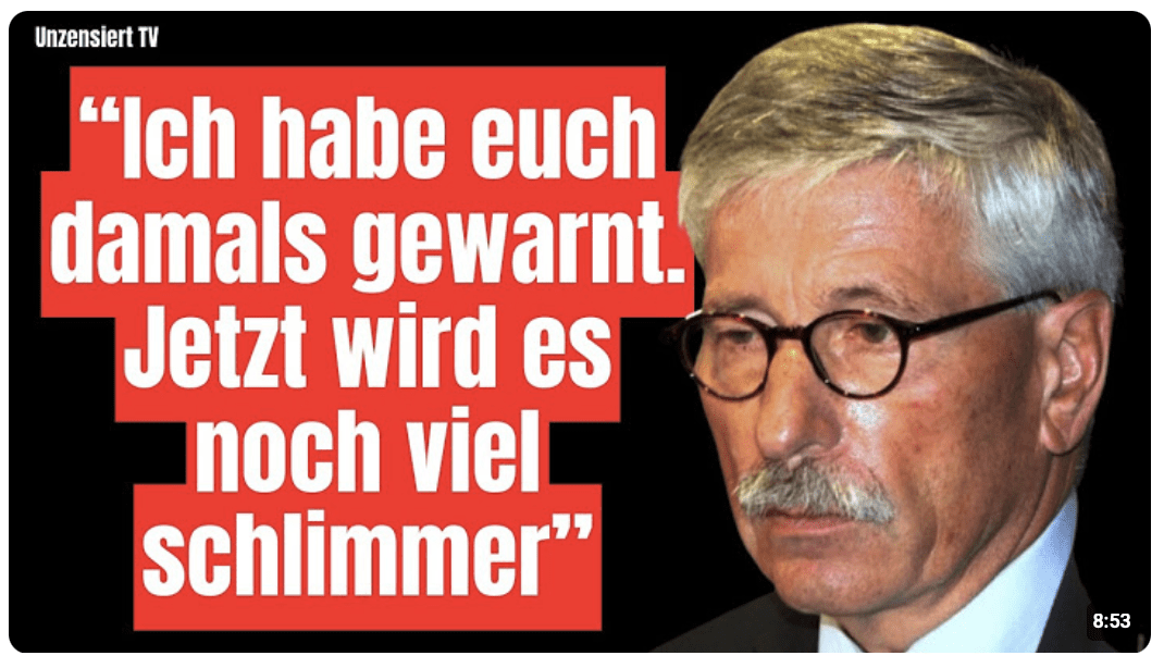 Thilo Sarrazin lässt die Bombe platzen – DAS geht direkt viral! 