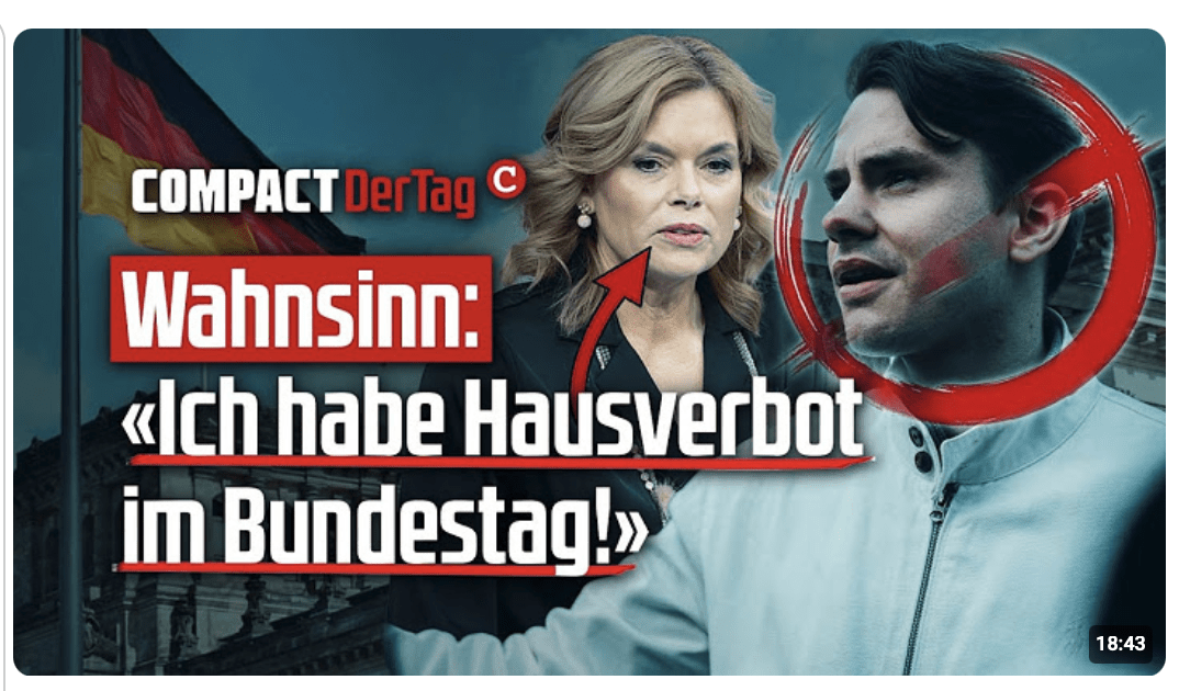 Wahnsinn: «Ich habe Hausverbot im Bundestag!»