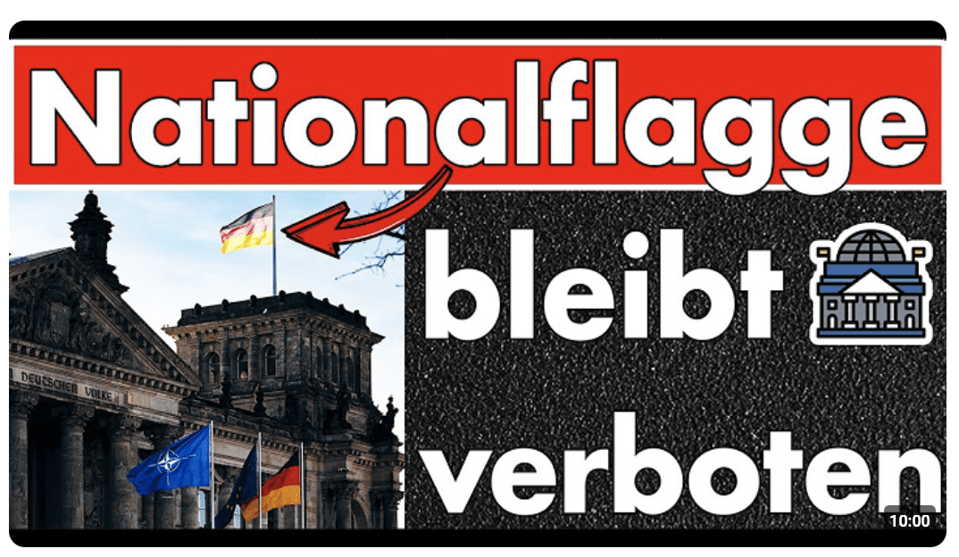 Bundestag bestätigt Verbot der Nationalflagge! Absurde Begründung nicht von Hausordnung gedeckt!