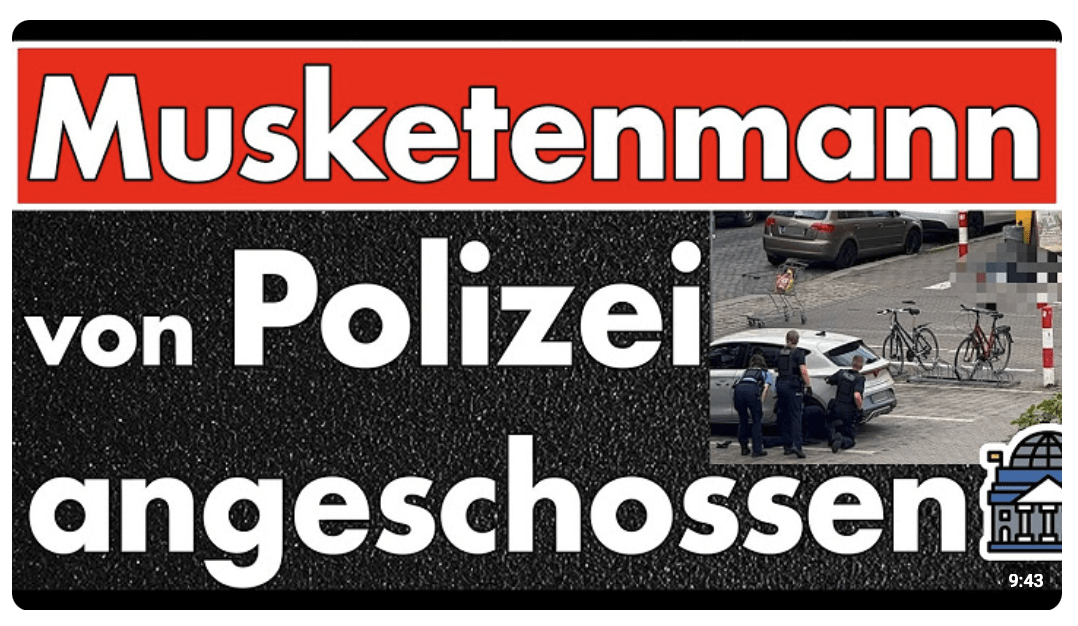 „Allahu Akbar“-Rufe: Polizei schießt bewaffneten Mann vor Dresdner Supermarkt nieder!