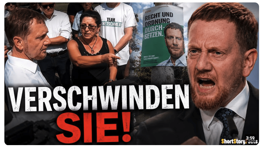 Eine Bürgerin bittet um Hilfe – Kretschmers Reaktion macht fassungslos!