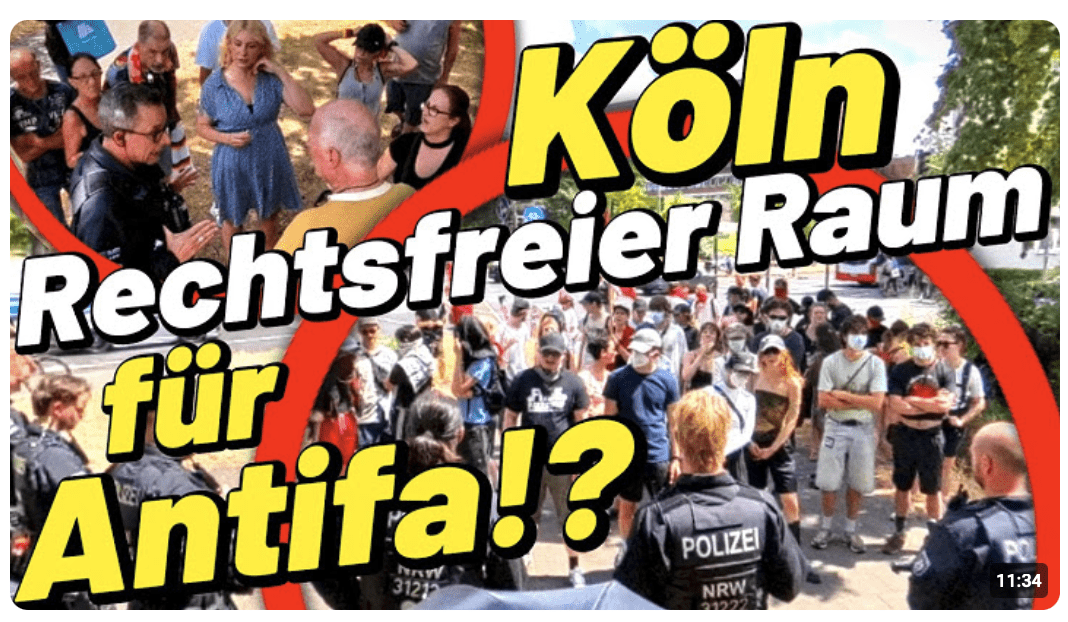Köln = Rechtsfreier Raum für die Antifa?!   Anti Merz Demo muss wegen Linken aufgelöst werden! 