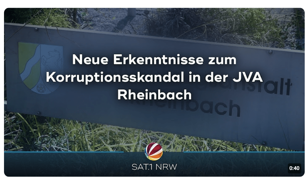 Neue Erkenntnisse zum Korruptionsskandal in der JVA Rheinbach