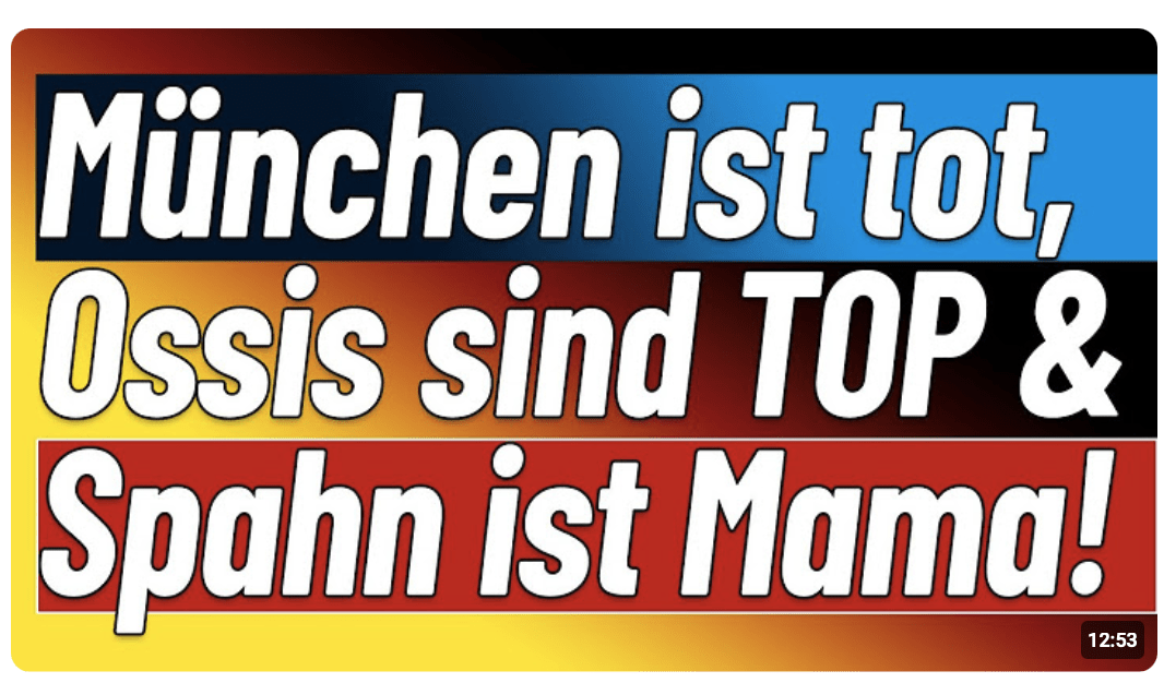 Münchner OB (Grüne) dreht frei! +++ Ossis regeln! +++ Spahn wird Mutter! +++ So wird abgeschoben!
