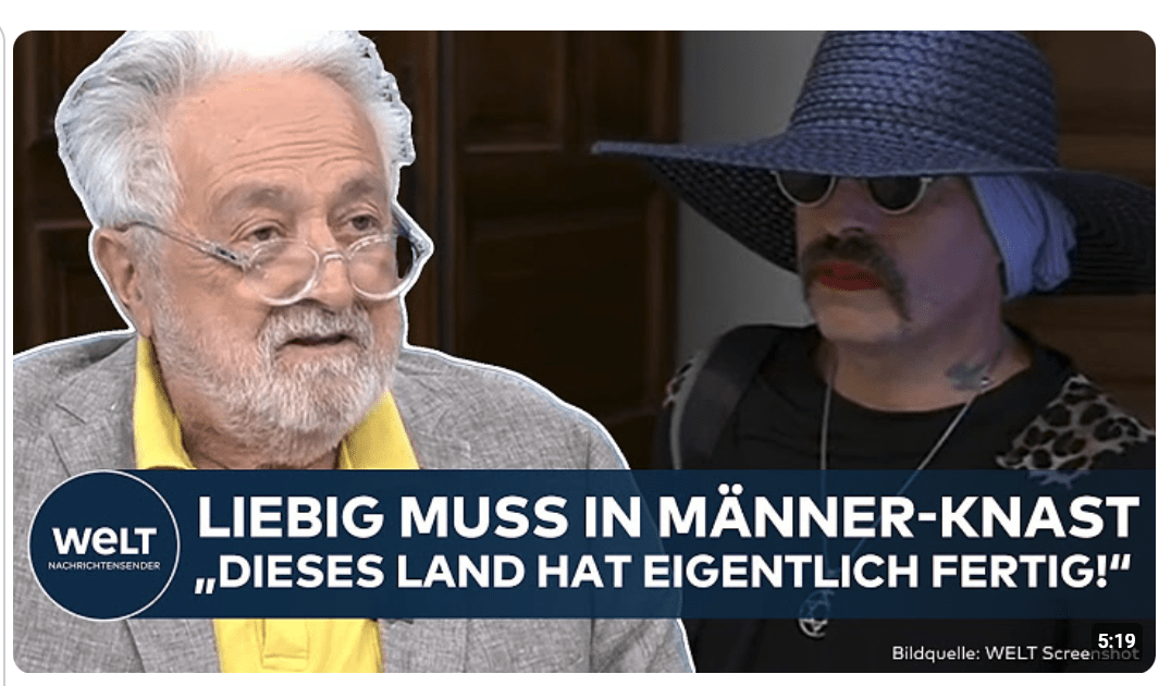 DEUTSCHLAND: Justiz-Hammer! Liebig muss ins Männer-Gefängnis! Knallharte Analyse von Broder