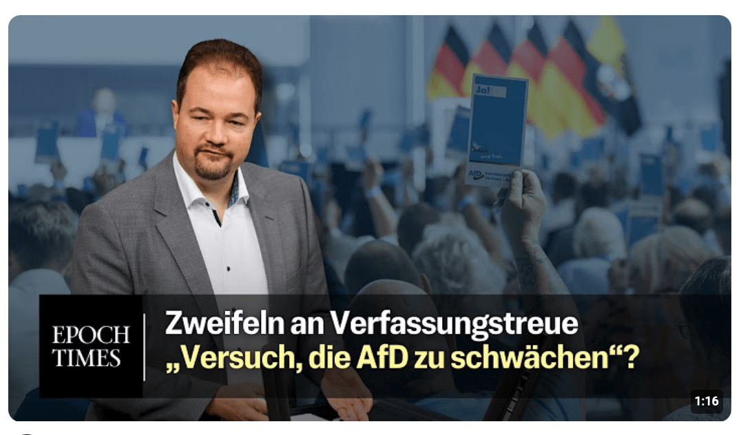 Zweifel an Verfassungstreue: AfD-Kandidat Sichert auf dem Prüfstand
