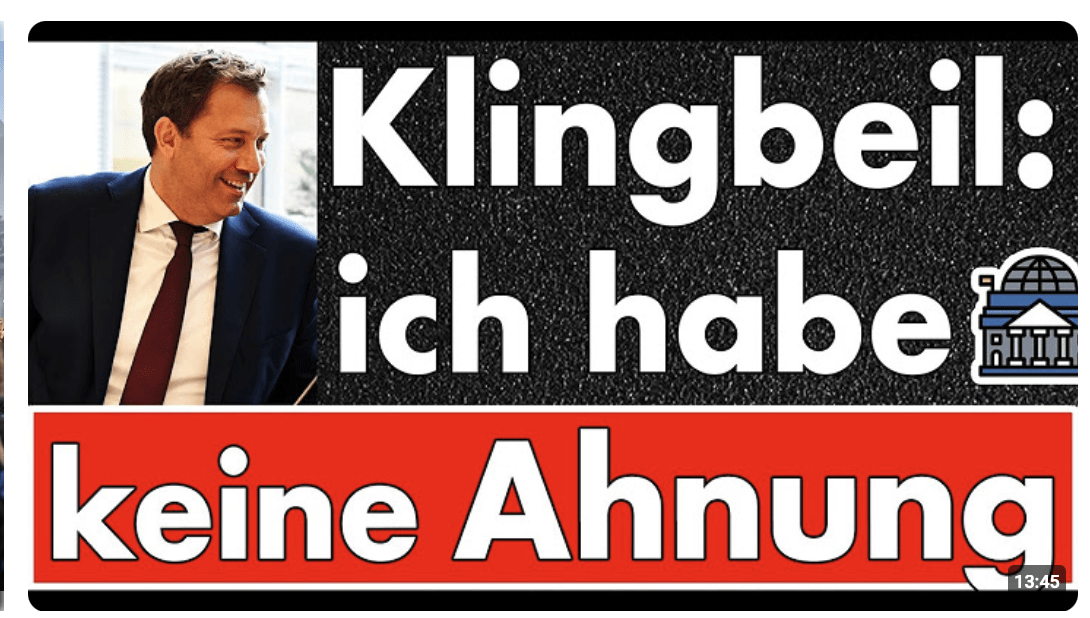 Blamage bei Pressekonferenz: Klingbeil fordert Denunziation und nennt es Gerechtigkeit!