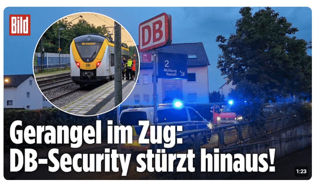 Attacke bei Ticketkontrolle: Bahnmitarbeiter stürzt bei 120 km/h aus Zug!
