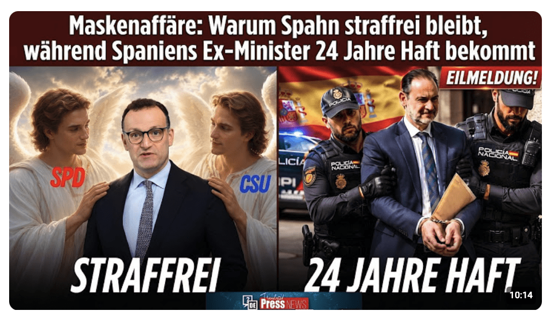 „Warum wird Jens Spahn nicht untersucht? Der Vergleich mit Spanien, der wehtut“