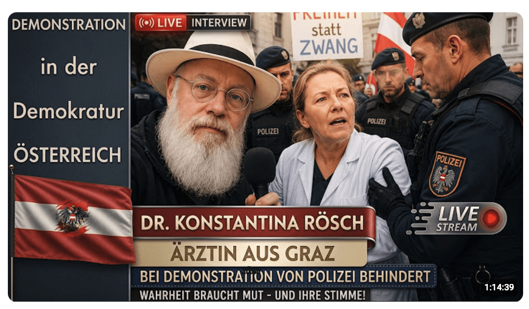 LIVE – aus Graz – Zweimal die Approbation entzogen. Dr. Konstantina Rösch erzählt ihre Geschichte!