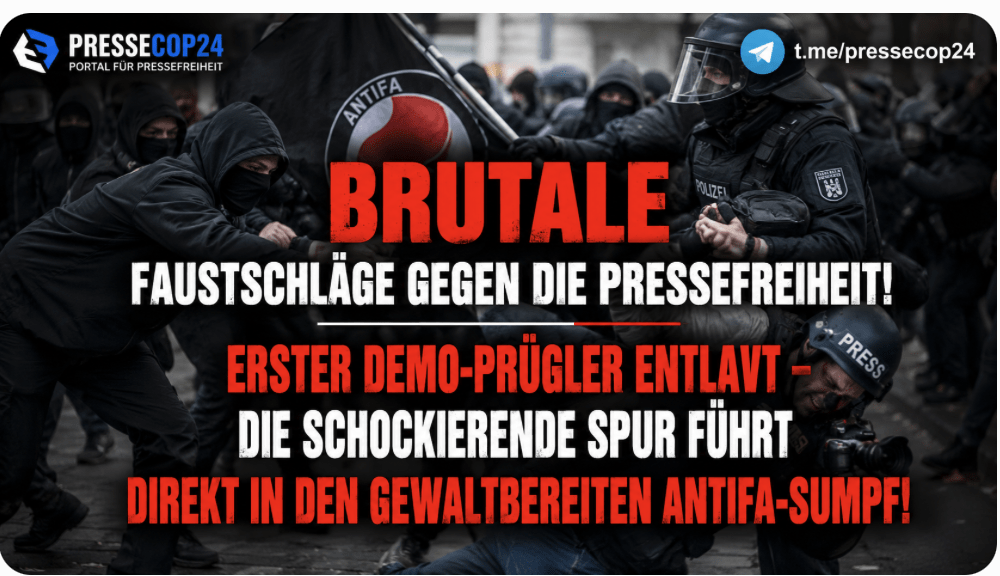 BRUTALE FAUSTSCHLÄGE GEGEN DIE PRESSEFREIHEIT! ERSTER DEMO-PRÜGLER ENTLAVT – DIE SCHOCKIERENDE SPUR FÜHRT DIREKT IN DEN GEWALTBEREITEN ANTIFA-SUMPF!