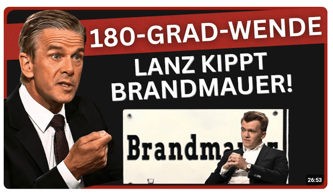 ZDF kippt die Brandmauer: Lanz feiert Zusammenarbeit mit der AfD als Erfolg! — Genau zur Sommerpause
