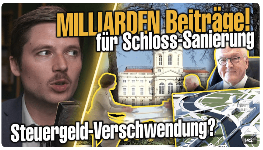 Sanierung im Schloss Bellevue kostet MILLIARDEN!