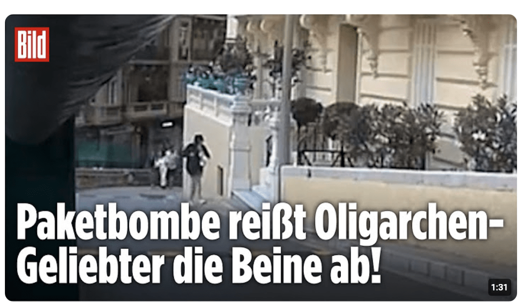 Anschlag auf Oligarchen-Villa in Monaco: Neues Video soll Bombenlegerin zeigen!