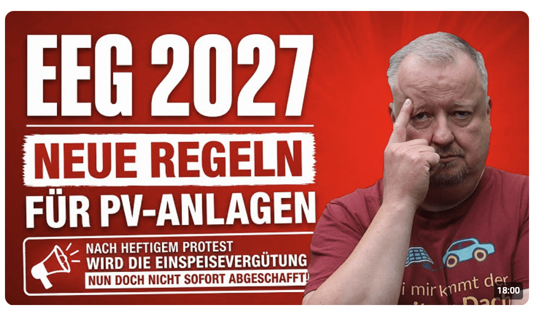 Update EEG 2027: Photovoltaik Einspeisung nicht sofort weg – Auch Bestandsanlagen betroffen?