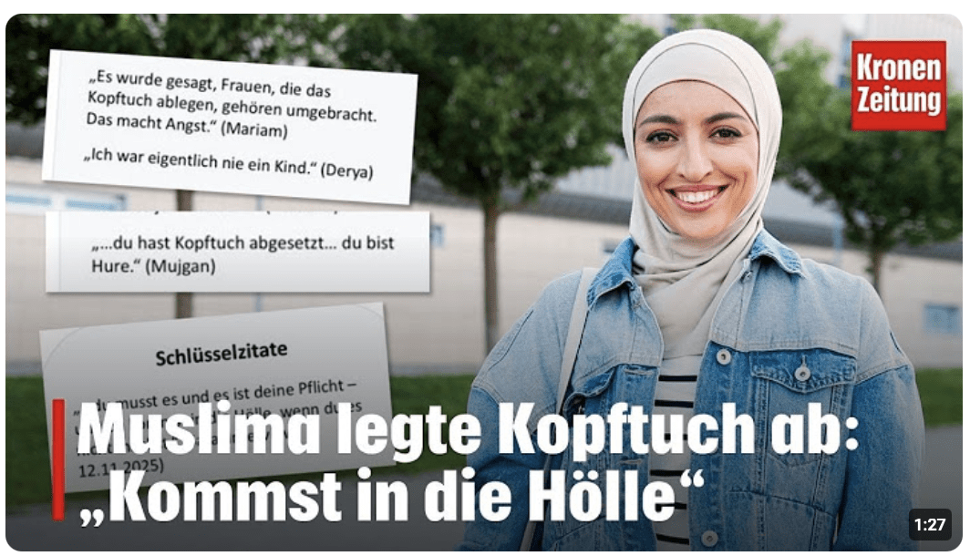 Muslima legte Kopftuch ab: „Kommst in die Hölle“ I krone.tv NEWS