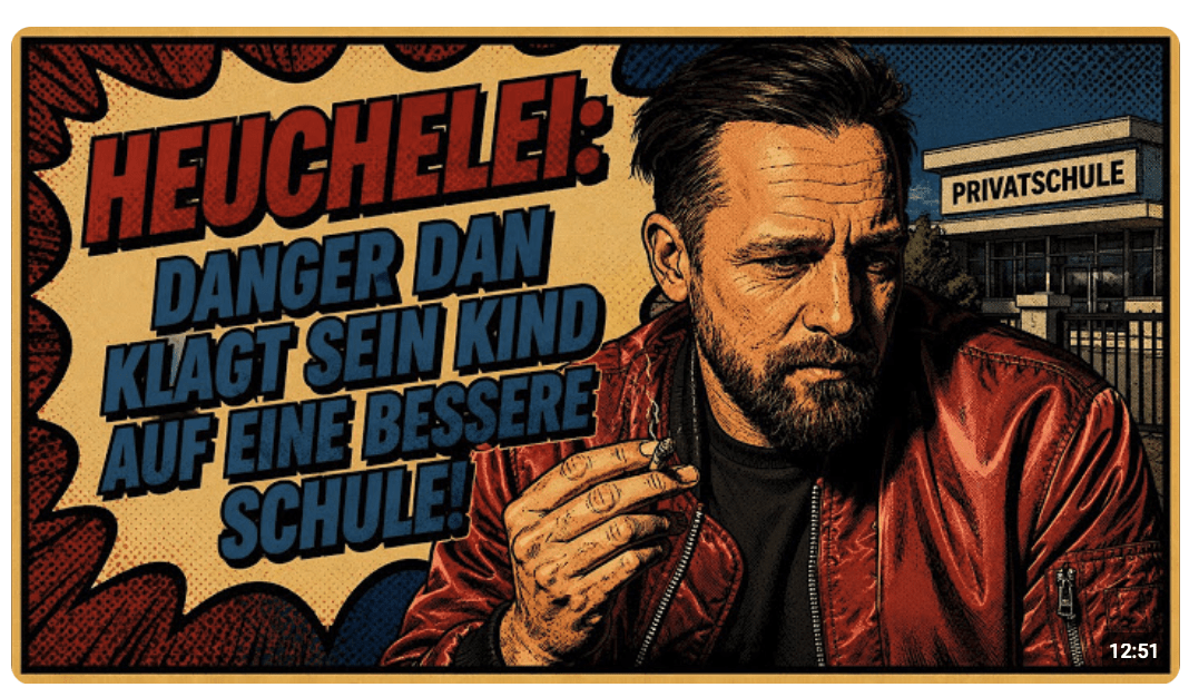 Weniger Ausländer? Danger Dan klagte sein Kind auf eine „gewaltfreie“ Schule!