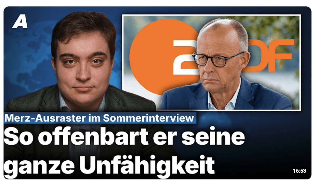 Dieses Sommerinterview ist eine einzige Blamage: Merz eskaliert im ZDF komplett