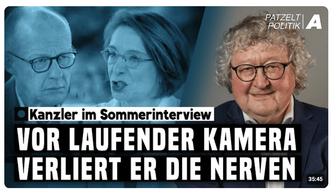 Sommerinterview: „Kontrollverlust ist noch verharmlosend!“ – Patzelt Politik