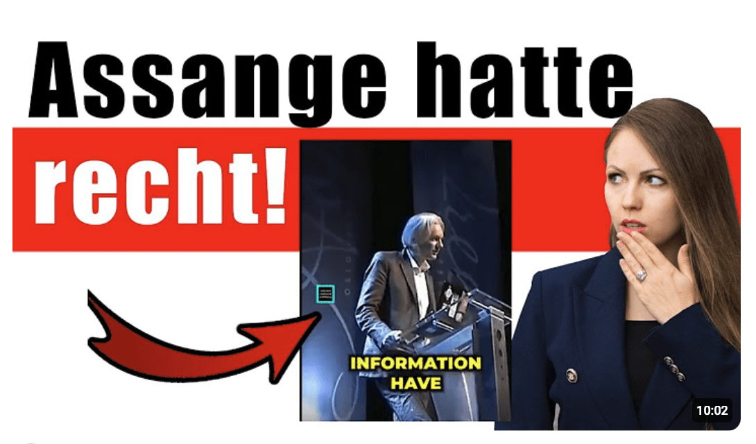 Totale Löschung: Assange hat uns damals DAVOR gewarnt!