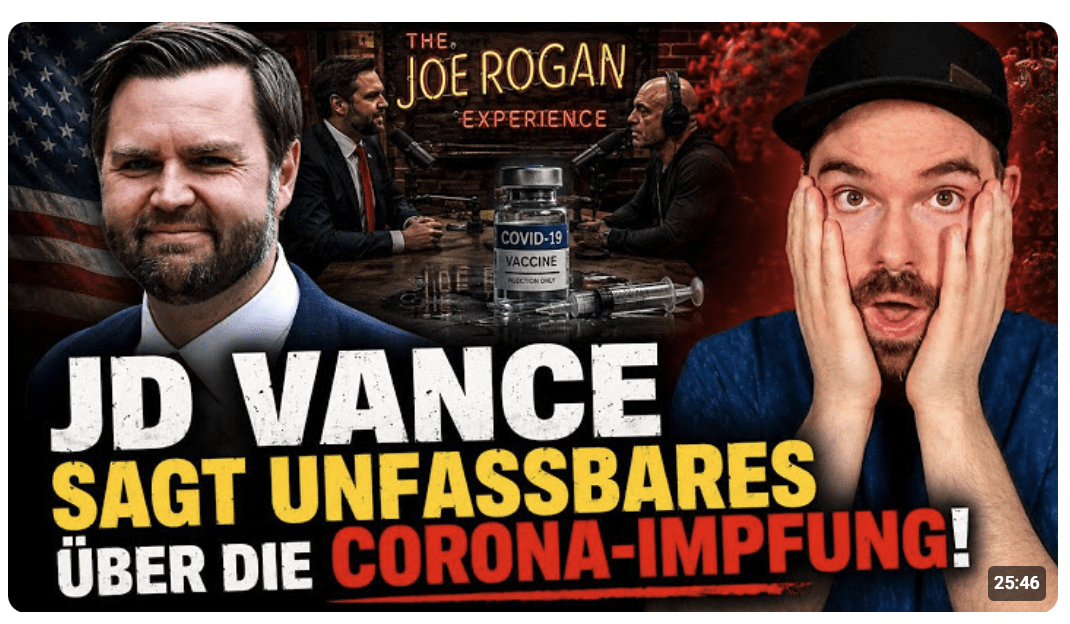 JD Vance sagt unfassbares über die C0R0NA-IMPFUNG!
