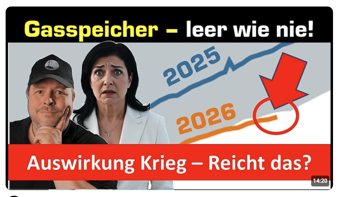 Gasspeicher leer wie nie! – Krieg bringt Europas Gasmarkt in Gefahrenzone!